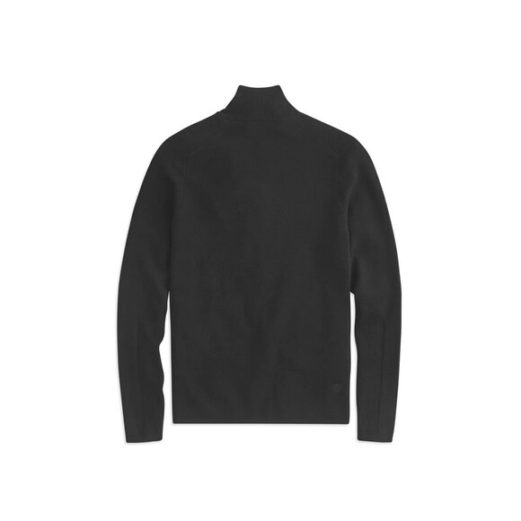Mack Weldon Tech Merino Full Zip Sweater Mens Black Medium MSRP $188 - Picture 2 of 3